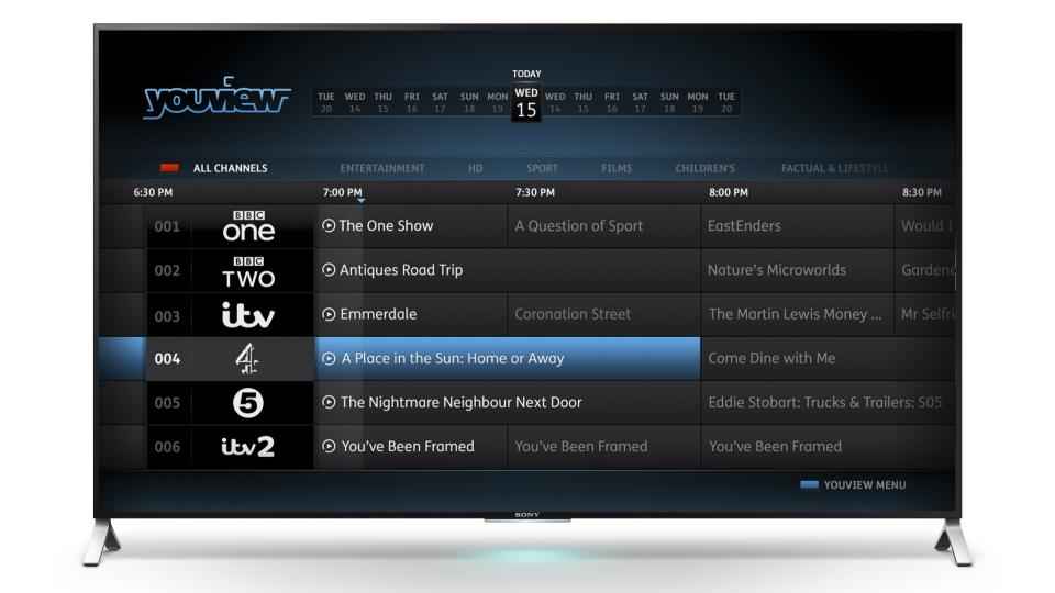 YouView arrive sur les téléviseurs 2015 de Sony en plus d'Android TV